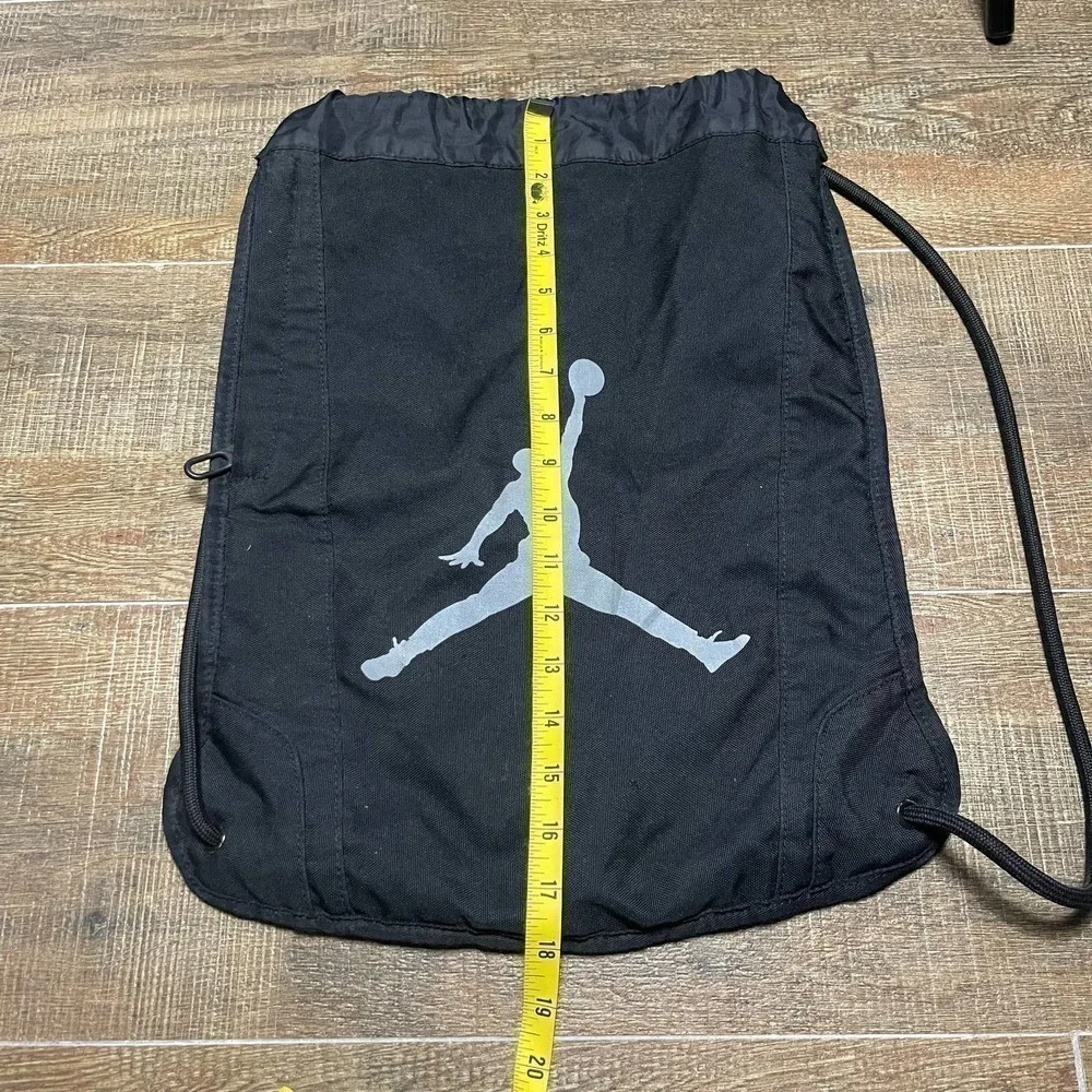 Jordan Drawnstring Black Pouch Bag